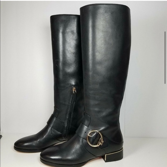 EUC 🎉Tory Burch🎉Black Leather Boots, Sz 6.5 - Picture 8 of 14